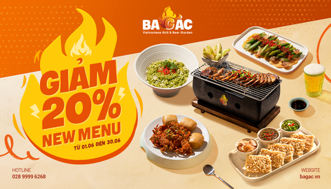 CHẤN ĐỘNG!!! BA GÁC GIẢM 20% KHI BẠN TRẢI NGHIỆM NEW MENU