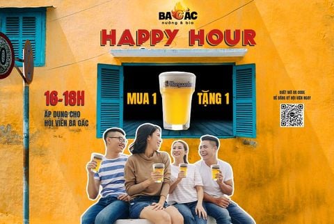 HAPPY HOUR | MUA 1️⃣ TẶNG 1️⃣ LY HOEGAARDEN 🍺🍺🍺