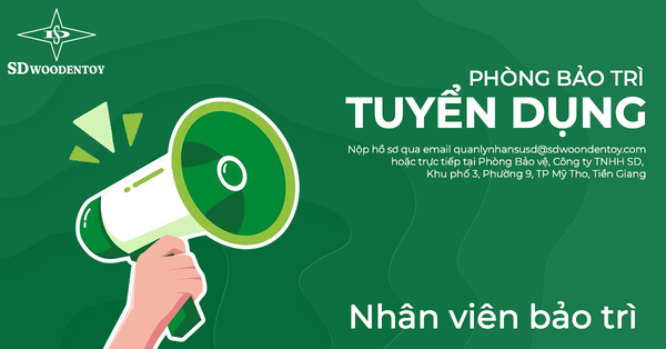 Tuyển dụng Nhân sự phòng bảo trì (Đã hoàn tất)