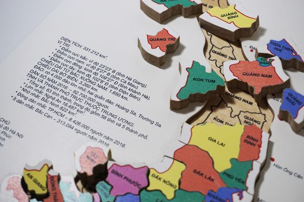 GHÉP HÌNH BẢN ĐỒ VIỆT NAM - SẢN PHẨM TRUYỀN THỐNG CỦA SD