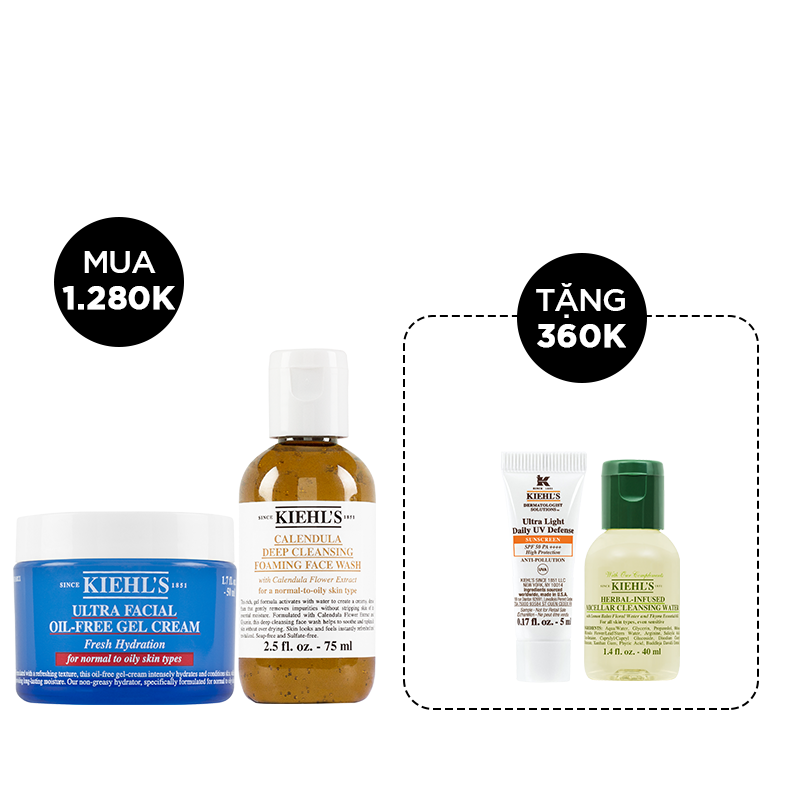 Bộ Đôi Sữa Rửa Mặt Hoa Cúc & Gel Dưỡng Ẩm