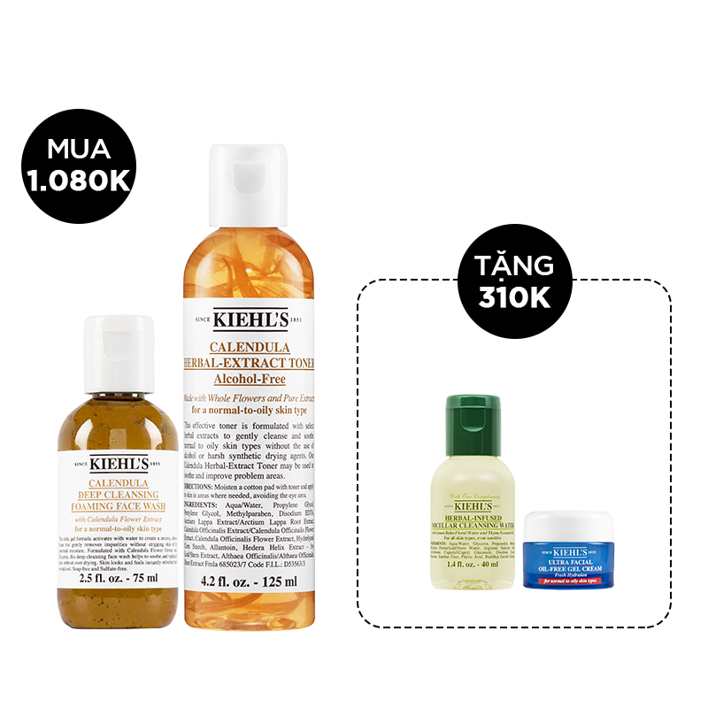Bộ Đôi Sữa Rửa Mặt & Nước Cân Bằng Từ Sức Mạnh Hoa Cúc