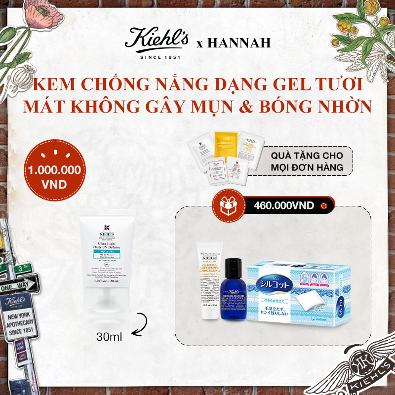 Hannah Set - Kem Chống Nắng Dạng Gel Tươi Mát Không Gây Mụn & Bóng Nhờn 30ml