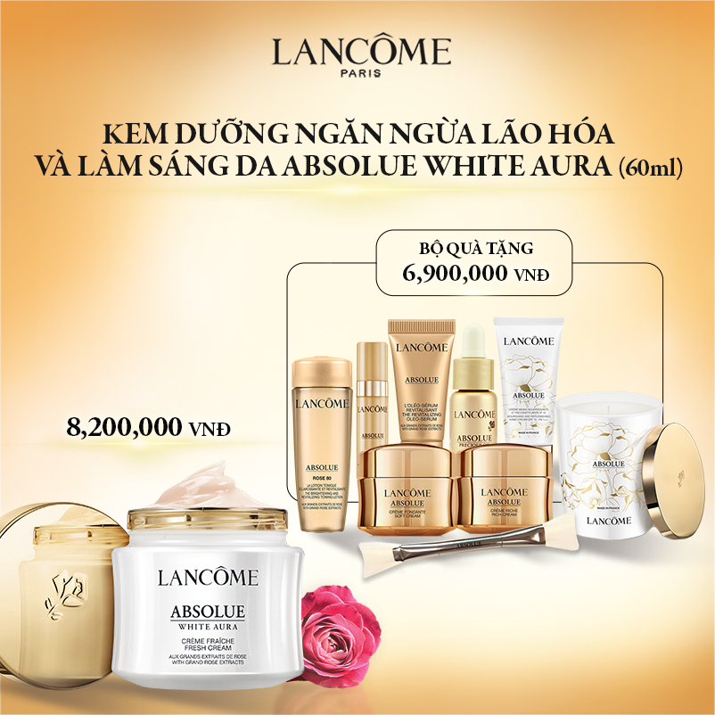 Hannah Flash Deals - Kem Dưỡng Ngăn Ngừa Lão Hóa Và Làm Sáng Da Absolue White Aura