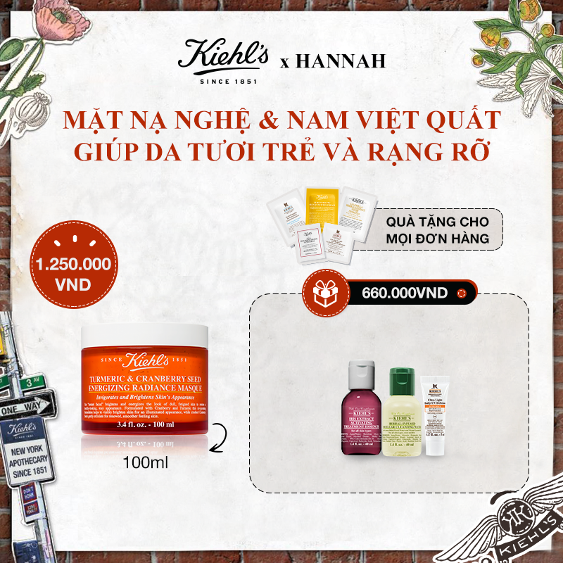 Hannah Set - Mặt Nạ Nghệ & Nam Việt Quất Giúp Da Tươi Trẻ Và Rạng Rỡ 100ml