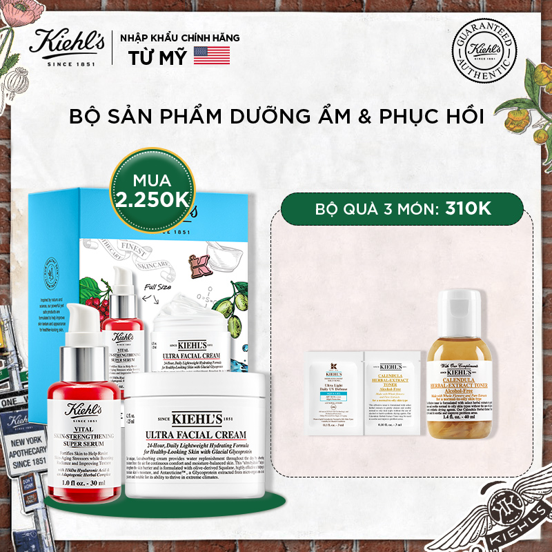 Bộ Đôi Dưỡng Ẩm & Phục Hồi Cho Làn Da