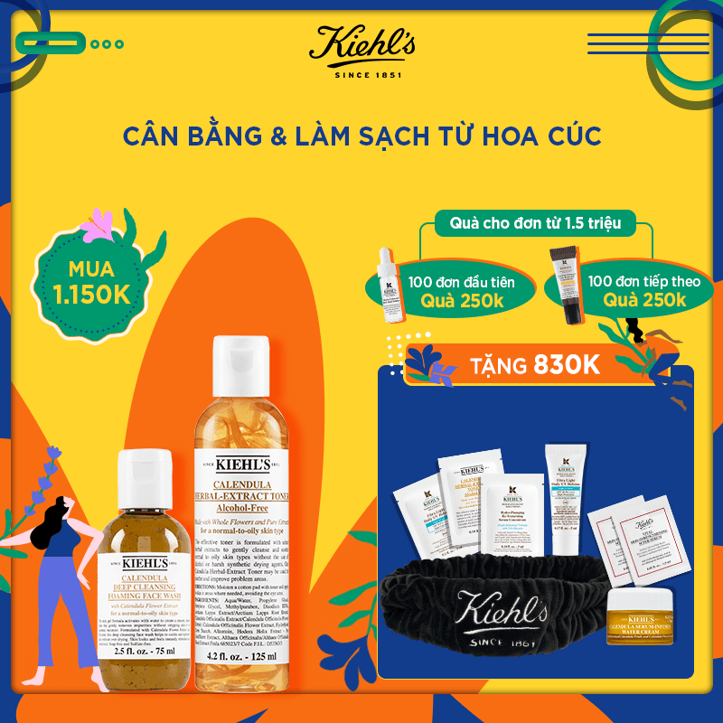 Bộ sản phẩm CÂN BẰNG & LÀM SẠCH TỪ HOA CÚC