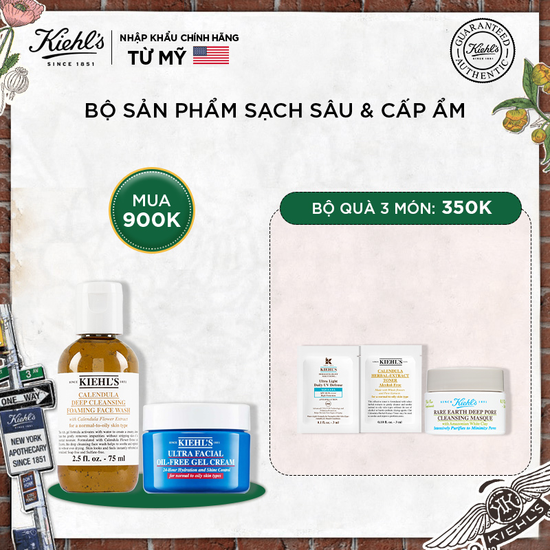 Set Sữa Rửa Mặt Hoa Cúc 75ml & Gel Dưỡng Ẩm Kiềm Dầu 28ml