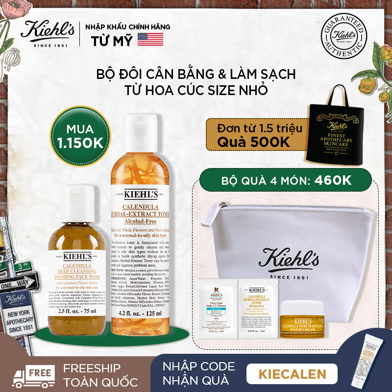 Nước Cân Bằng 125ml Và Sữa Rửa Mặt Hoa Cúc 75ml