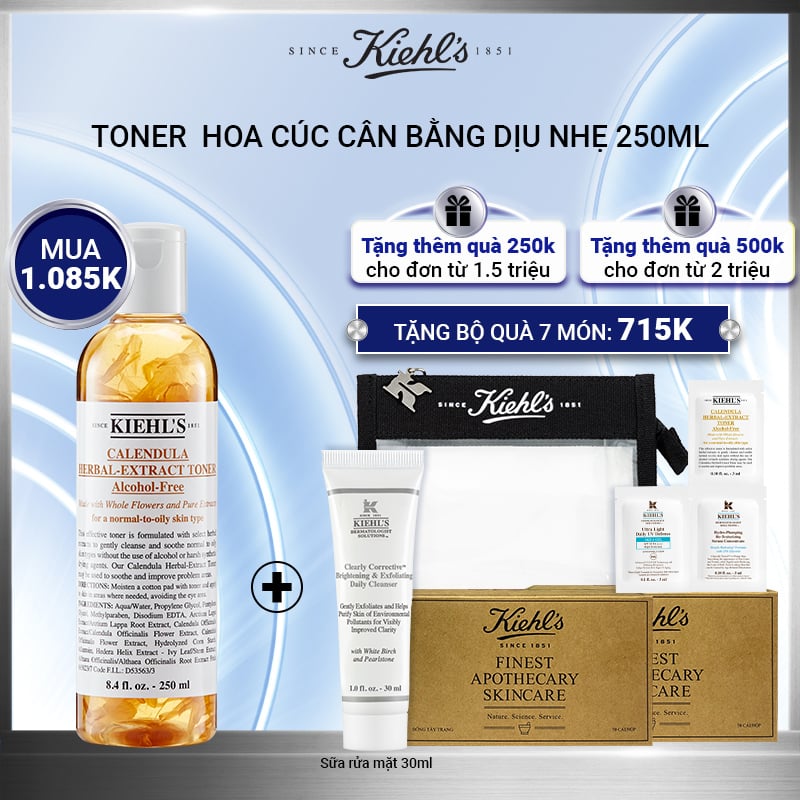Nước Cân Bằng Cho Da Calendula Herbal Extract Alcohol-Free Toner