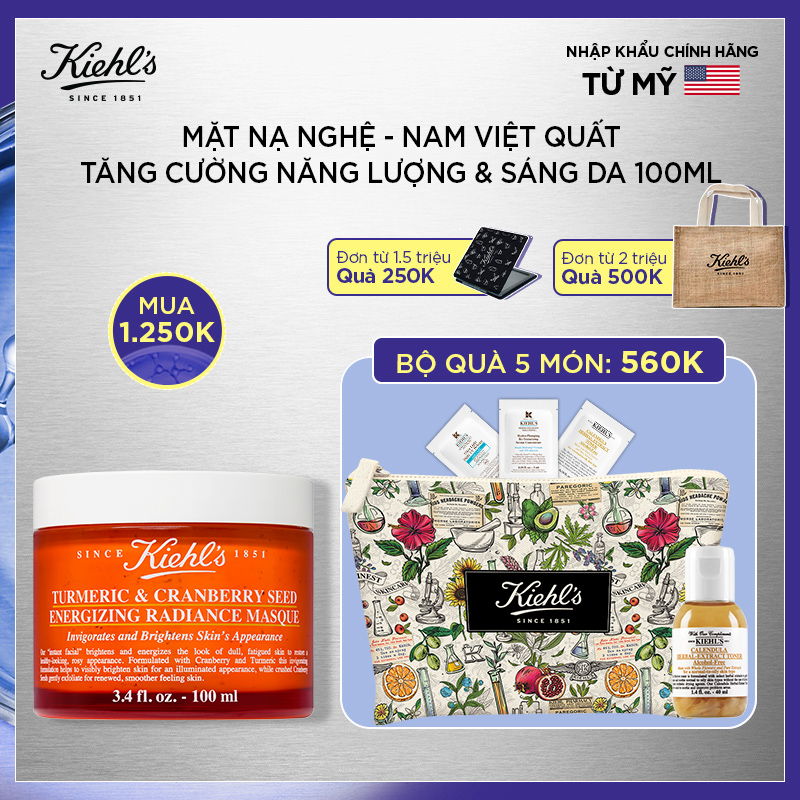 Mặt Nạ Nghệ Việt Quất Tăng Cường Năng Lượng Cho Da
