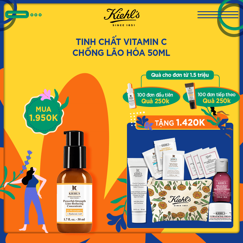 Bộ sản phẩm TINH CHẤT VITAMIN C CHỐNG LÃO HÓA 50ML