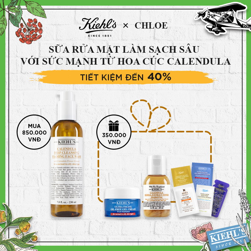 Chloe Set - Sữa Rửa Mặt Sạch Sâu Với Sức Mạnh Từ Hoa Cúc Calendula