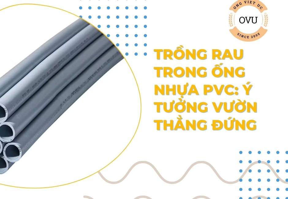 Trồng rau trong ống nhựa PVC: Ý tưởng vườn thẳng đứng