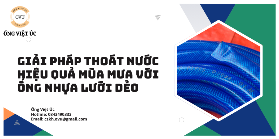 Giải pháp thoát nước hiệu quả mùa mưa với ống nhựa lưới dẻo