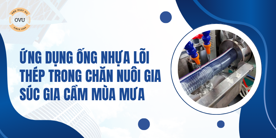 Ứng dụng Ống Nhựa Lõi Thép Trong Chăn Nuôi Gia Súc Gia Cầm Mùa Mưa
