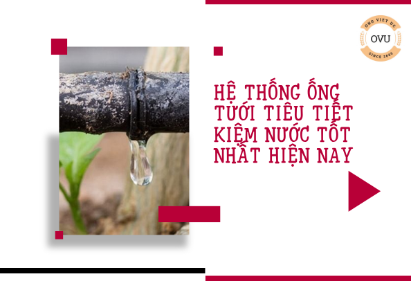 Hệ thống ống tưới tiêu tiết kiệm nước tốt nhất hiện nay