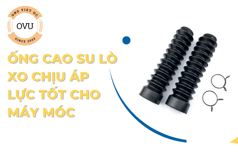 Ống cao su lò xo chịu áp lực tốt cho máy móc