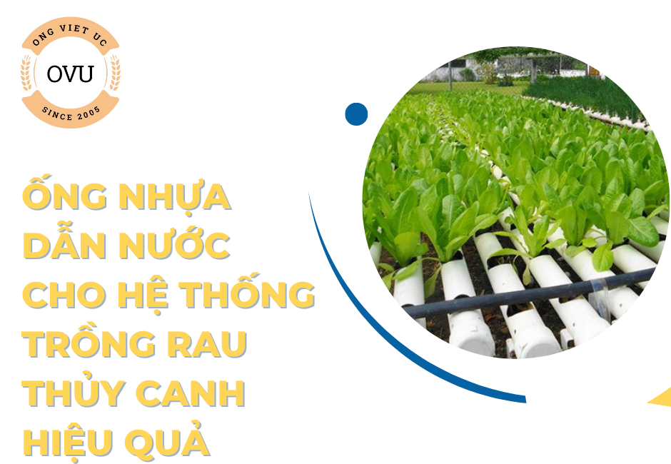 Ống nhựa dẫn nước cho hệ thống trồng rau thủy canh hiệu quả