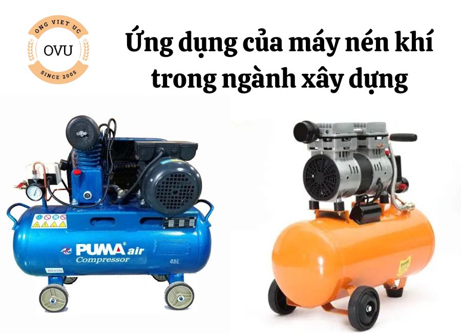 Ứng dụng của máy nén khí trong ngành xây dựng