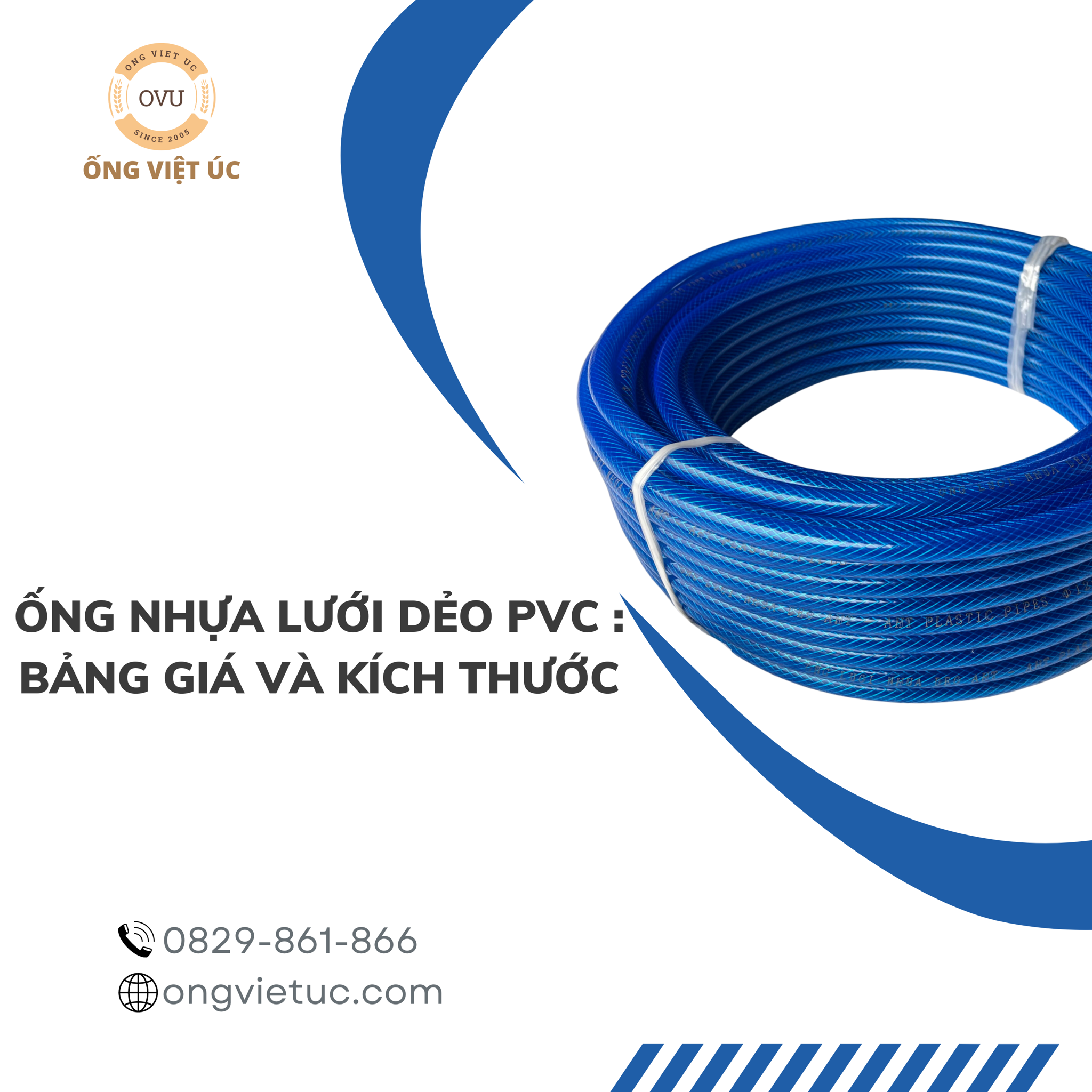 Ống nhựa lưới dẻo PVC : Bảng giá và kích thước