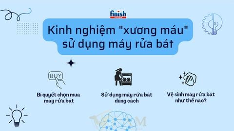 Đúc kết kinh nghiệm sử dụng máy rửa bát 