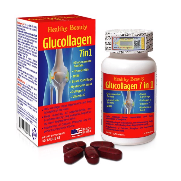 Glucollagen 7 in 1 hỗ trợ cho người bệnh thoái khóa, viêm khô khớp