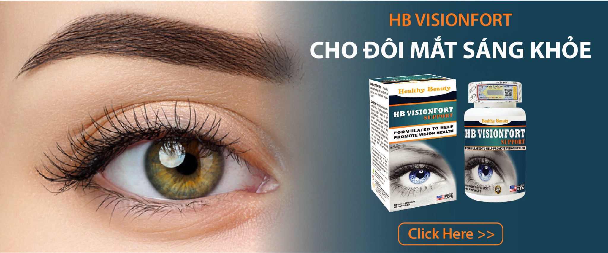 HB Vision Fort giúp mắt sáng khỏe