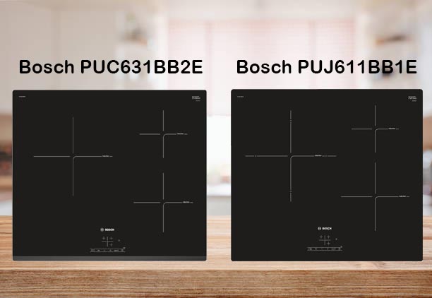 So sánh điểm khác biệt giữa bếp từ Bosch PUJ611BB1E và PUC631BB2E