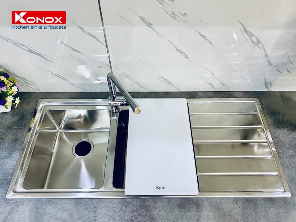 Chậu rửa inox Konox sản phẩm cao cấp chất liệu 304