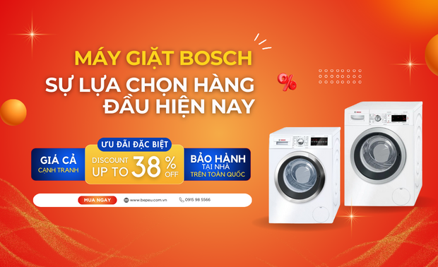 Máy giặt Bosch chính hãng - Sự lựa chọn hàng đầu hiện nay.