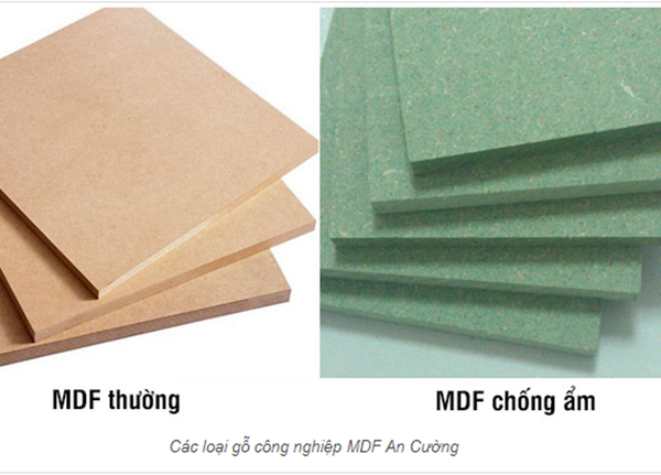 MDF thường và MDF chống ẩm