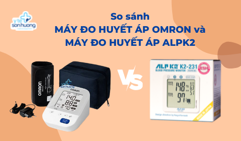 So sánh Máy đo huyết áp Omron và máy đo huyết áp Alpk2