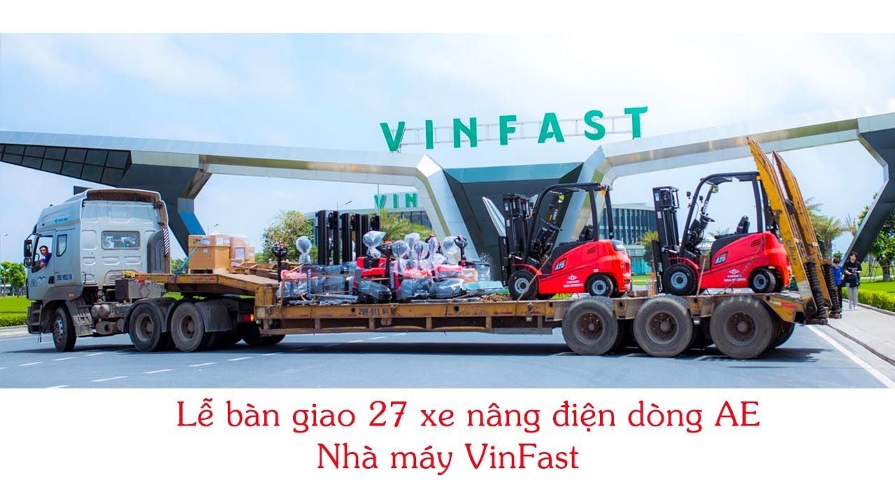 Lễ bàn giao xe nâng Hangcha cho Vinfast