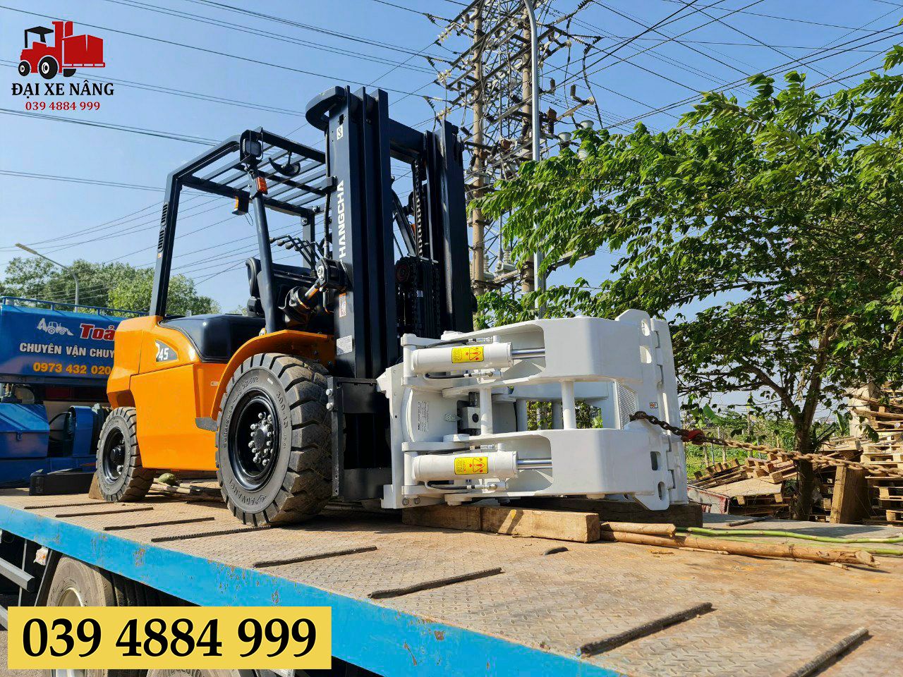 Xe nâng Hangcha 4.5 tấn sử dụng nhiên liệu dầu diesel