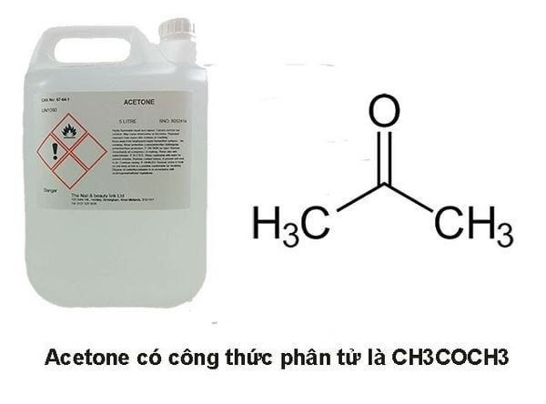 Axeton là một trong những hóa chất phổ biến