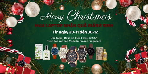 Mua laptop nhận quà Giáng Sinh cao cấp đồng hồ hàng hiệu