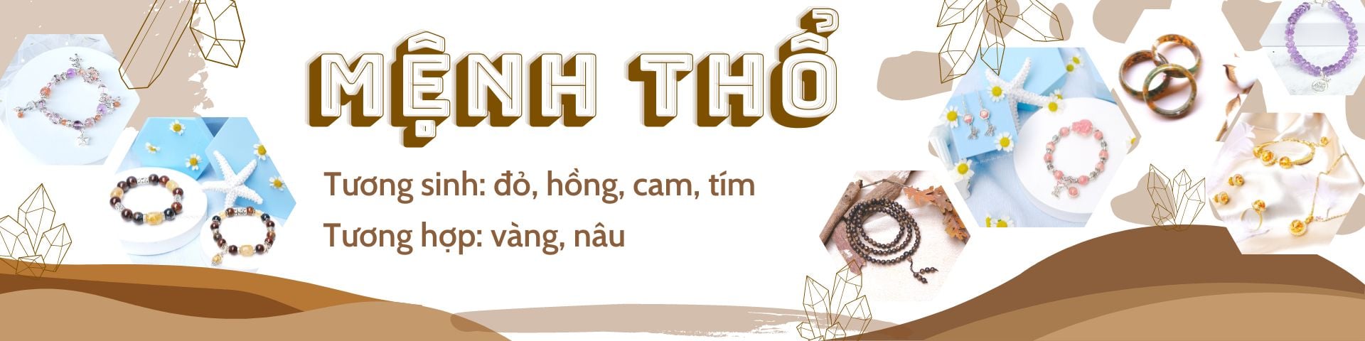 Vòng tay cho mệnh Thổ