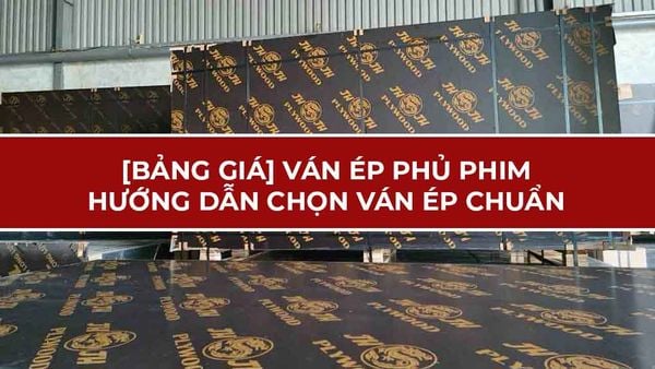 [Bảng giá] ván ép phủ phim mới nhất. Hướng dẫn chọn ván phủ phim chuẩn