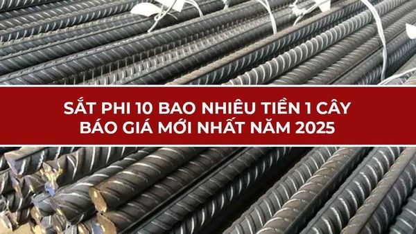 Sắt phi 10 bao nhiêu tiền 1 cây? Báo giá mới nhất năm 2025