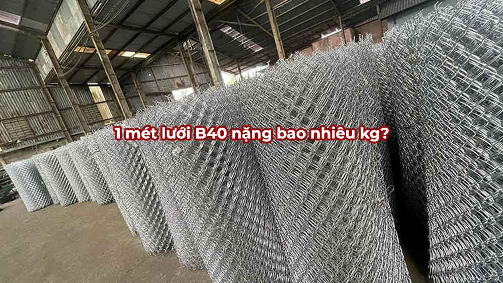 1 mét lưới B40 nặng bao nhiêu kg