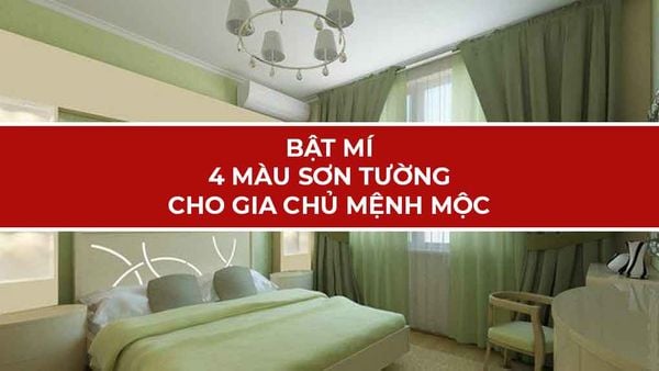 4 Màu sơn tường cho người mệnh Mộc