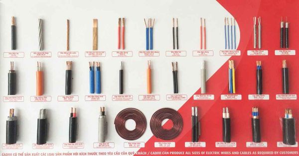 Một số loại cáp điện của Cadivi