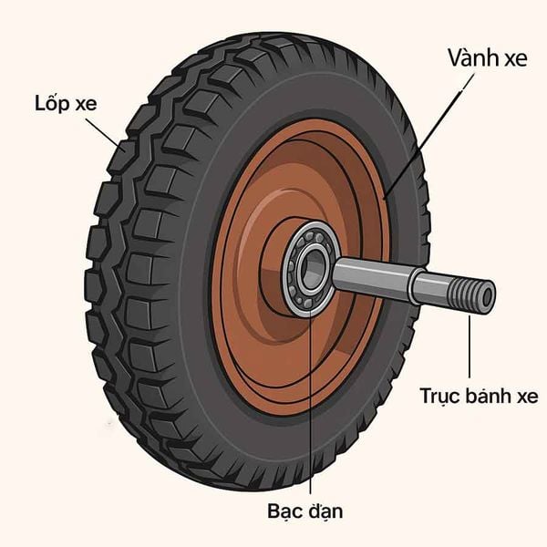 Cấu tạo bánh xe