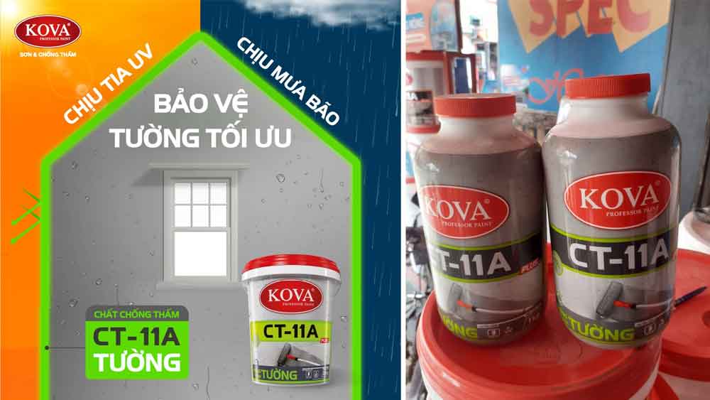 Công dụng chống thấm sàn và tường Kova CT11A