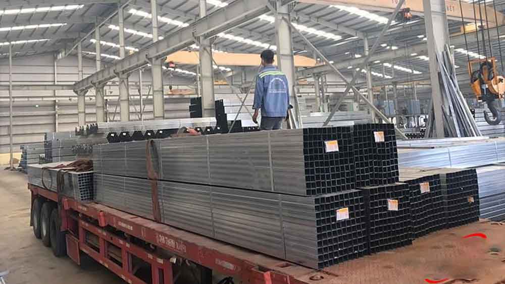 Gía thép hộp mạ kẽm