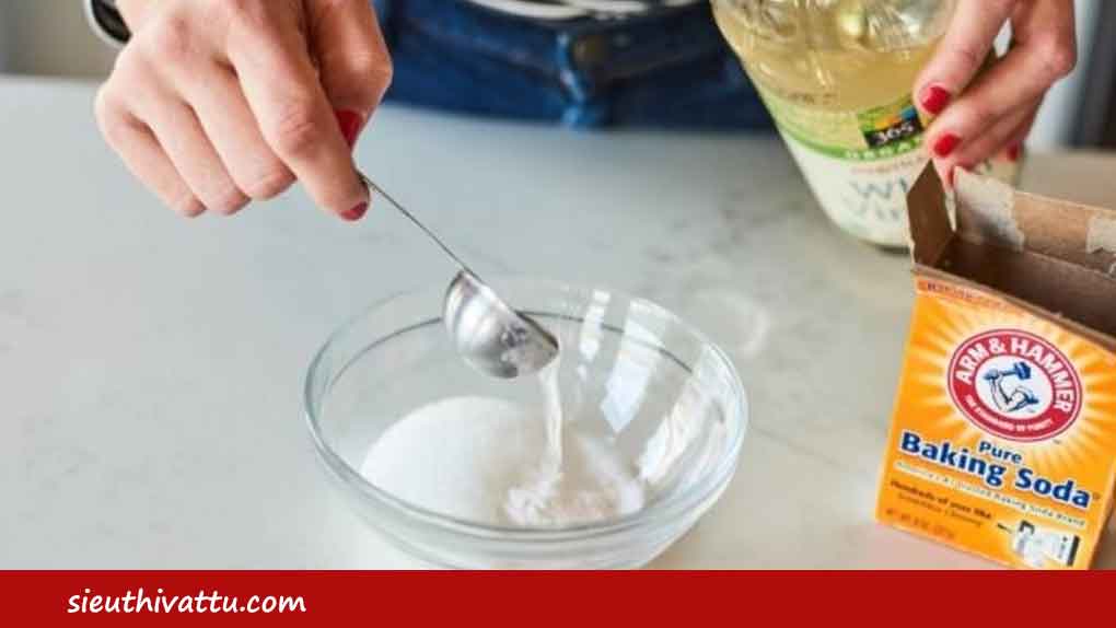 giấm và baking soda