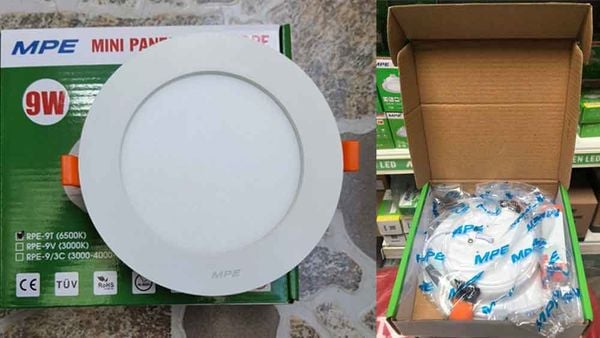 Bóng đèn Downlight âm trần MPE thực tế