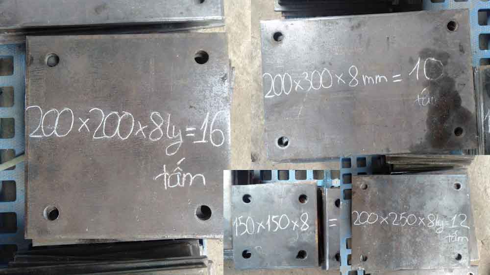 Một số kích thước bản mã