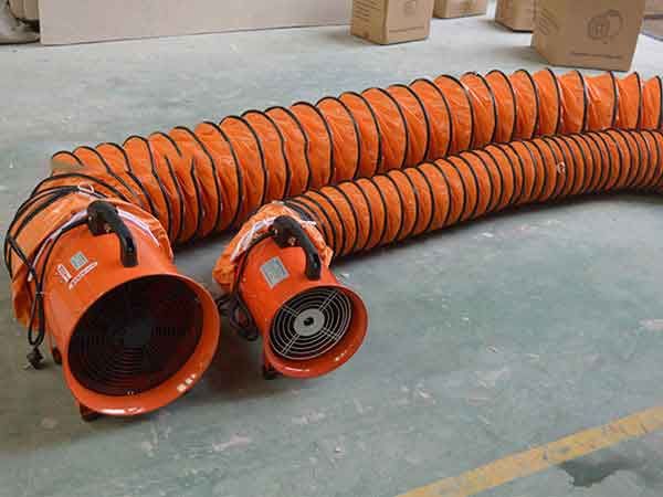 Sử dụng ống gió với quạt công nghiệp